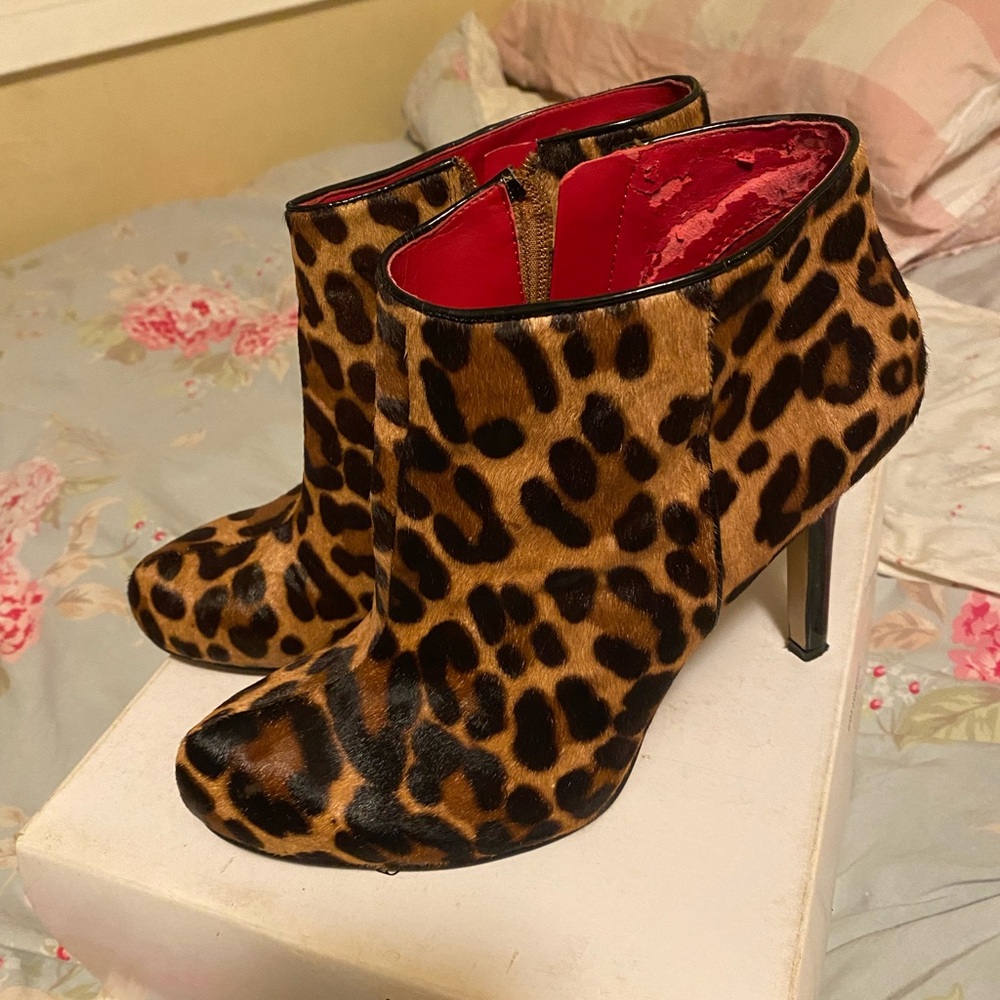Leopard booties